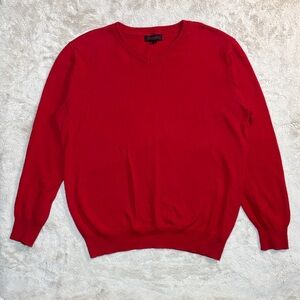 Classic Red V-Neck Sweater by Sorano | Size M
